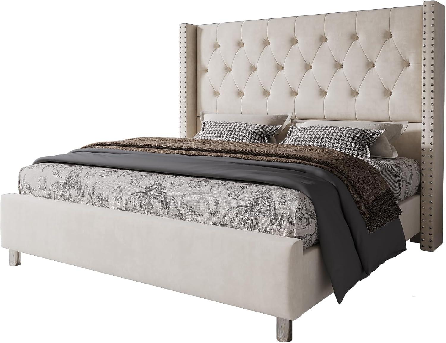 Our Honest Take: PaPaJet Velvet King Bed Frame's Comfort & ⁣Stability