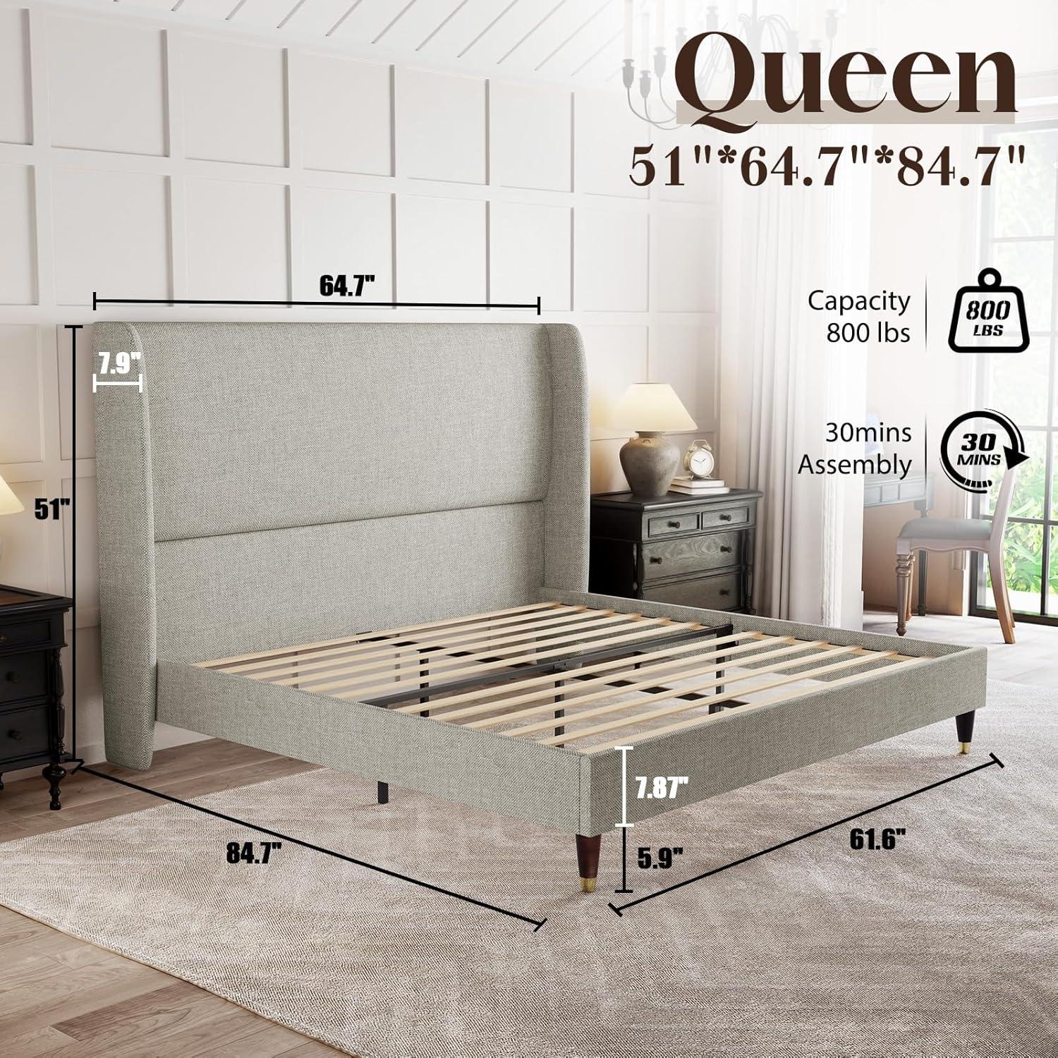 Our Take: PaPaJet Queen Tall Upholstered Bed Review
