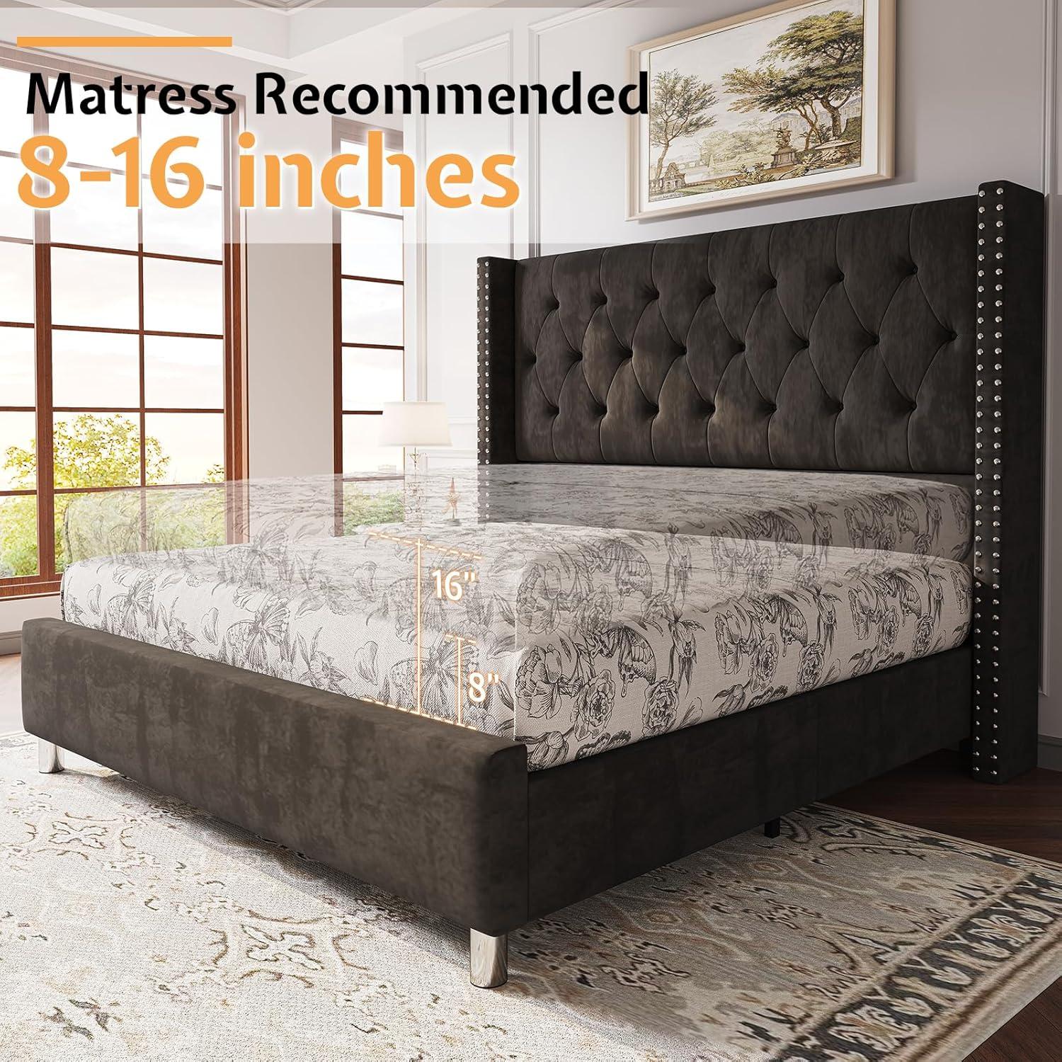 Our Review: PaPaJet Velvet Queen Bed - Sturdy,Plush