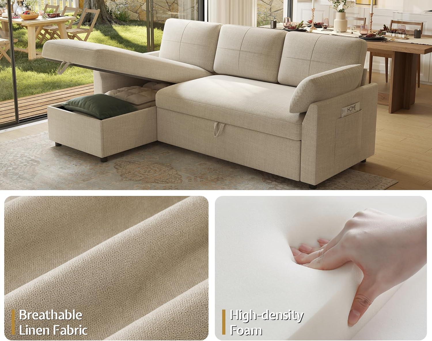 Our Cozy Trial: PaPaJet L-Shape Sleeper sofa