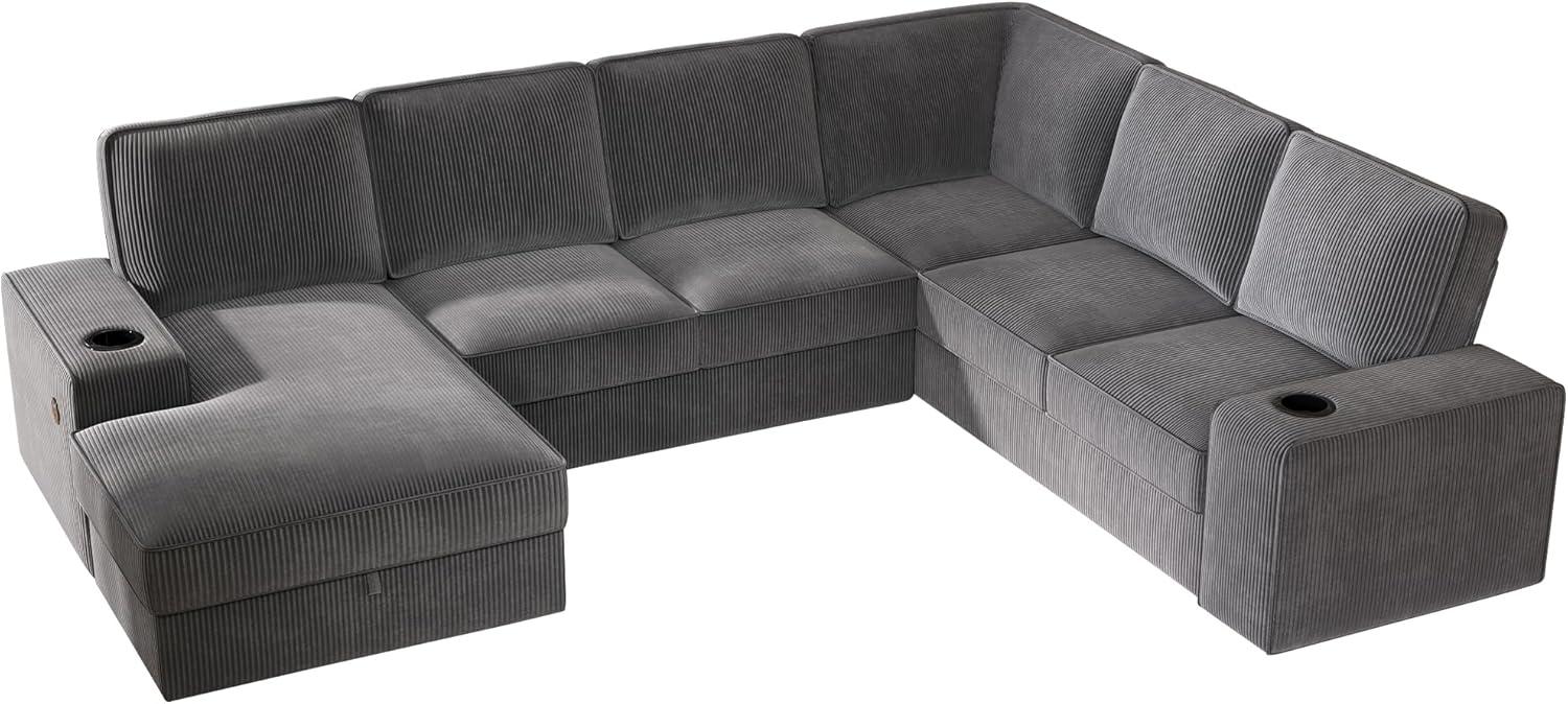Our Cozy Verdict: PaPaJet 112-Inch Corduroy U Sofa