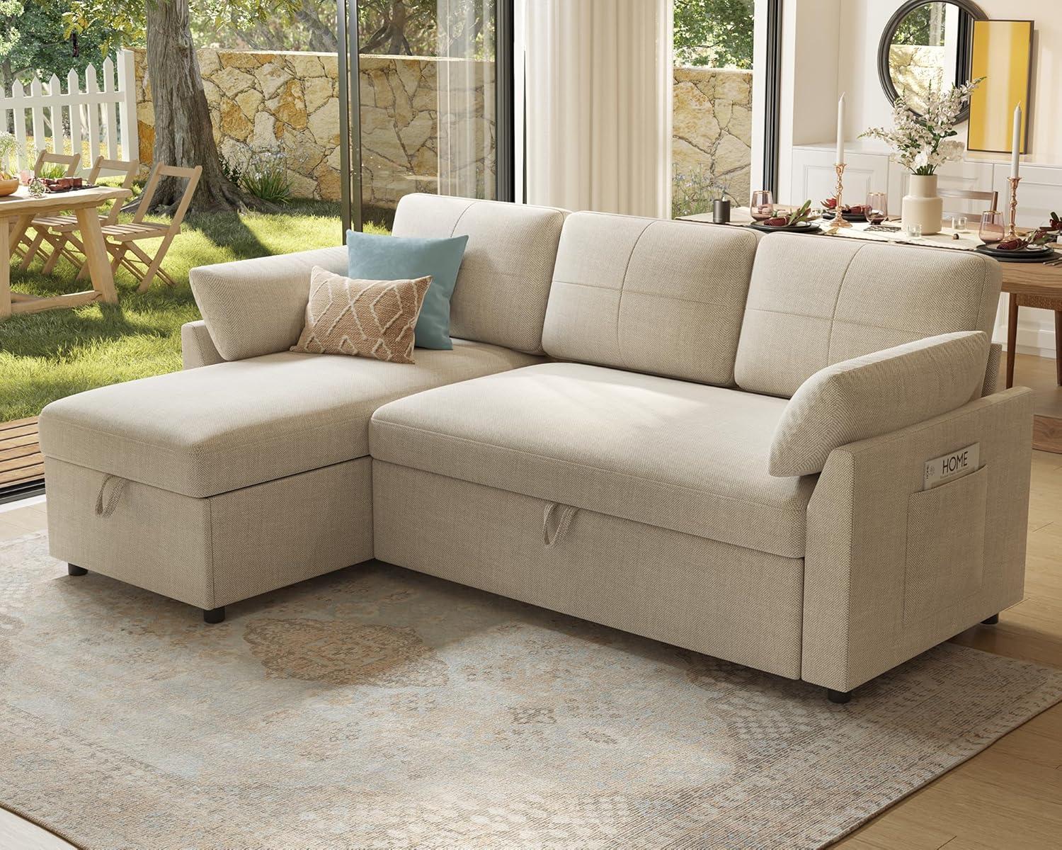 Our Cozy Trial: PaPaJet L-Shape Sleeper Sofa
