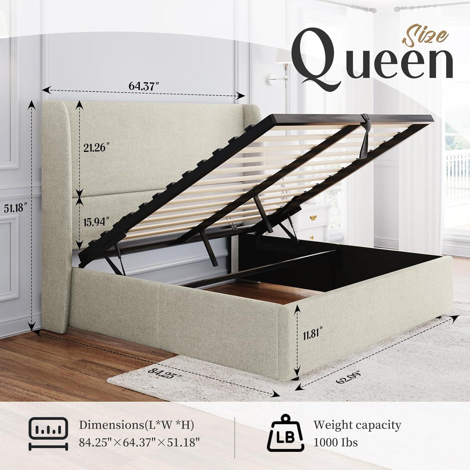How Our papajet Lift-Up Queen Bed Solves Clutter